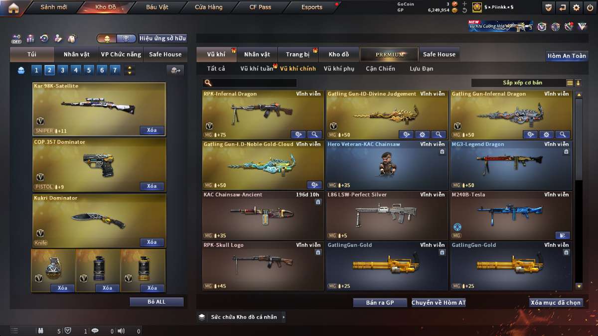 shop acc cf uy tin gia re